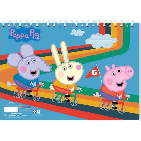 Diakakis Kleurboek Met Stickers Peppa Pig Junior 33cm Karton Blauw