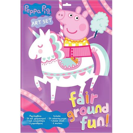 Diakakis Tekenset Peppa Pig Junior Paars/roze 31-delig