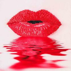     painting Hot Lips (30x30cm)