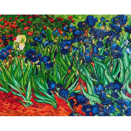 Diamond Dotz   painting Needle Art Irises Van Gogh Diamond Painting(71x56 cm)