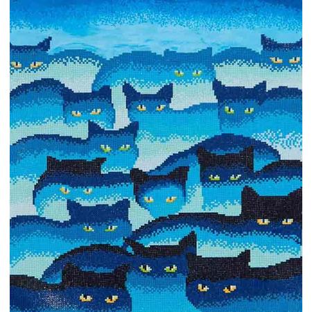 Diamond Dotz   painting Smokey Mountain Cats (47x66 cm)