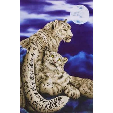 Diamond Dotz   painting Snow Leopards (52x77 cm)