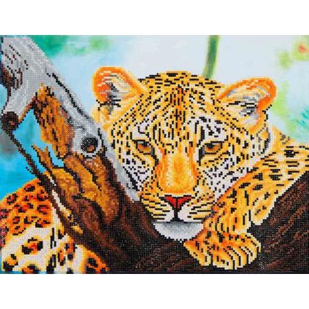 Diamond Dotz ® painting Art Leopard Look (45,7x35,5 cm)