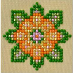   ® painting Flower Mandala 1 (7.6x7.6 cm)