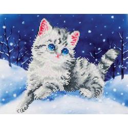   ® painting Kitten in the Snow (35.5x27,9cm)