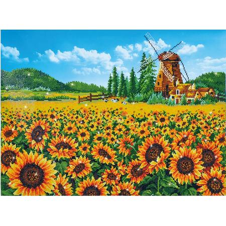 Sunflower Windmill Diamond Dotz 76x57 cm