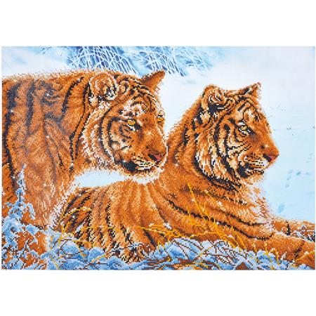 Tigers in the Snow Diamond Dotz 71x51 cm