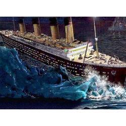 Diamond Painting - De Titanic - Vierkante steentjes - Volledige dekking - 50x40 cm - Hobbypakket