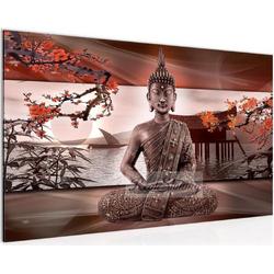 Diamond Painting Volwassenen - Buddha - 60x30 cm - Hobbypakket - Vierkante steentjes - Volledig te bedekken