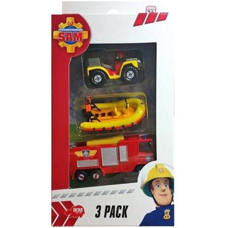 Brandweerman Sam Voertuig 3-pack - Brandweerman Sam Auto
