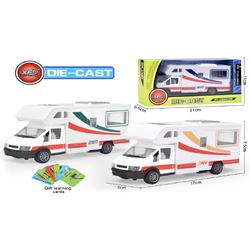 Caravan speelgoed - Vakantie camper - Die Cast voertuig -  pull-back drive - Super RV - 17CM