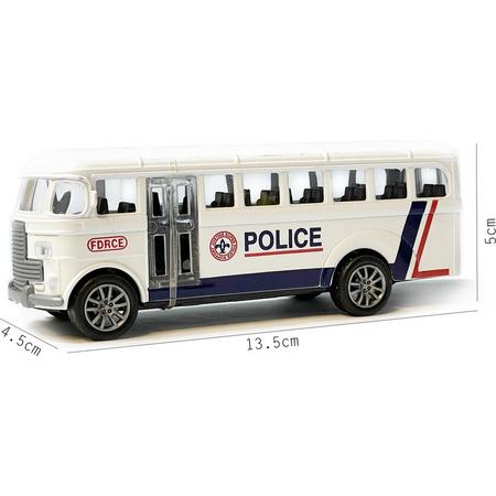 Politiebus - Speelgoed politie busje - Die Cast voertuig - pull-back drive - 13.5CM