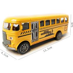 Schoolbus - Speelgoed busje - Die Cast model voertuig - pull-back drive - 13.5CM