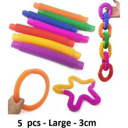 Wacky Pop Tube - 5 Stuks - Fidget Toy - Verschillende kleuren