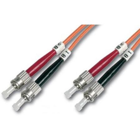 Digitus DK-2511-01 1m ST/BFOC ST/BFOC Oranje Glasvezel kabel