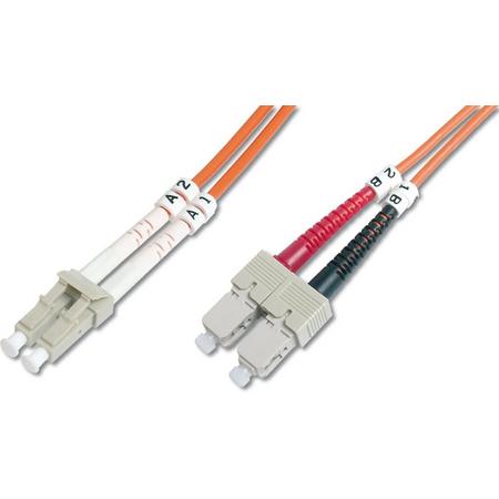 Digitus DK-2532-05 5m LC SC Oranje Glasvezel kabel