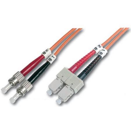 Digitus DK-2612-05 Glasvezel kabel 5 m ST/BFOC SC Oranje