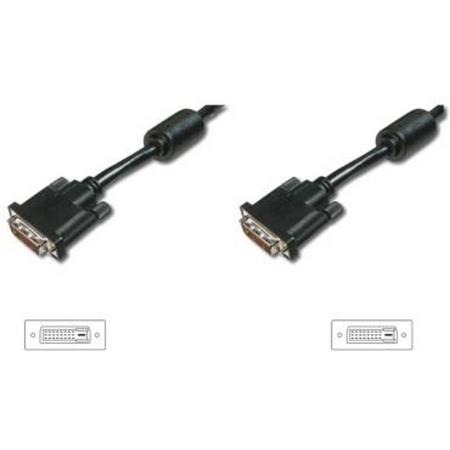 Digitus DK-320101-030-S 3.05m DVI-D DVI-D Zwart DVI kabel