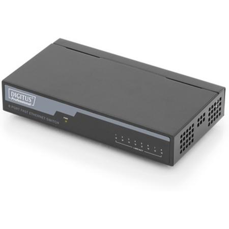Digitus DN-60012 netwerk-switch Unmanaged Fast Ethernet (10/100) Zwart