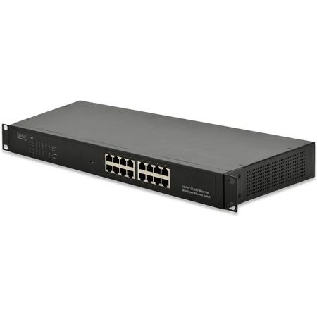 Digitus DN-95312 netwerk-switch Managed Fast Ethernet (10/100) Zwart Power over Ethernet (PoE)