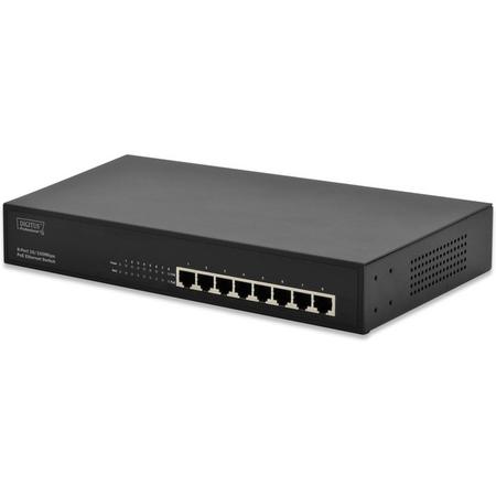 Digitus DN-95321 netwerk-switch Fast Ethernet (10/100) Zwart 1U Power over Ethernet (PoE)