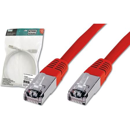 Digitus Patch Cable, SFTP, CAT5E, 1M, red 1m Rood netwerkkabel