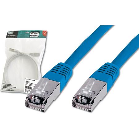 Digitus Patch Cable, SFTP, CAT5E, 3M, blue 3m Blauw netwerkkabel