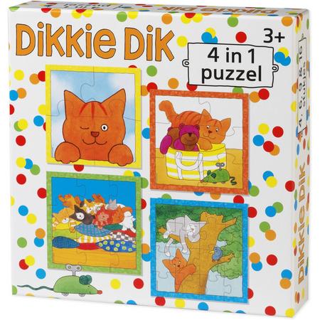 Dikkie Dik 4 in 1 puzzel