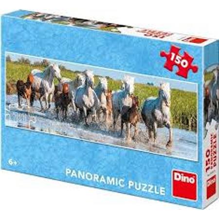 Panorama paarden puzzel 150 stukjes.