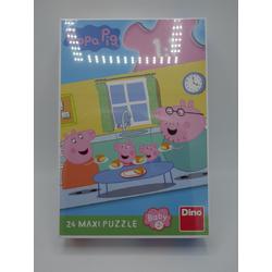 Peppa Pig kinder puzzel met 24 maxi puzzel stukjes.