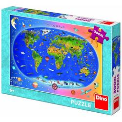 Puzzel Wereldkaart 300 XLstukjes