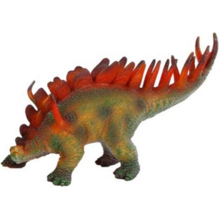 Dinoworld Speelfiguur Stegosaurus Junior 35 Cm Groen/rood