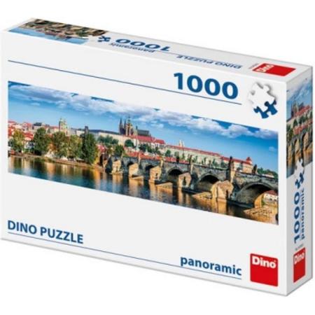 Puzzel Kasteel van Praag - Legpuzzel van 1000 stukjes panorama