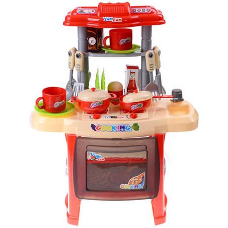 Kinder speelkeuken - Kinderkeuken met accessoires - Roze - DisQounts