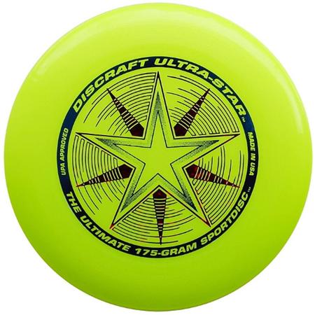 Discraft Ultra Star - Frisbee - geel combi