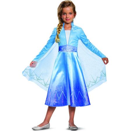 DISGUISE - Elsa Frozen 2 deluxe meisjeskostuum - 110/128 (4-6 jaar)