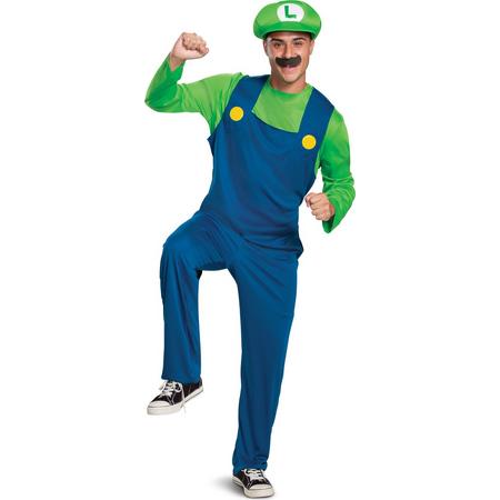 DISGUISE - Klassiek Luigi-kostuum voor volwassenen - XL