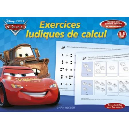 Disney Exercices ludiques de calcul - Cars (5-6 a.): Maternelle grande section - 3e maternelle - 5-6 ans (French) Paperback