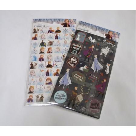 Disney Frozen 2 , set van twee stickervellen , 10 x 20 cm