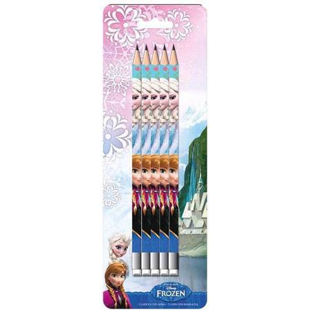 Disney Frozen potloden met gum - 5 stuks