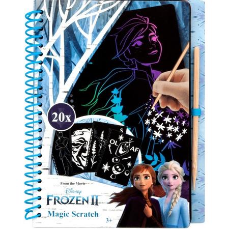 Frozen Kraskaarten Meisjes A4 Karton Zwart 20 Stuks
