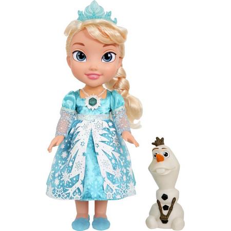 Frozen Zingende Elsa in de sneeuw - Speelfiguur