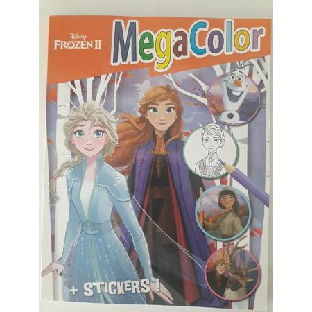Megacolor kleurboek Disney Frozen II met stickers