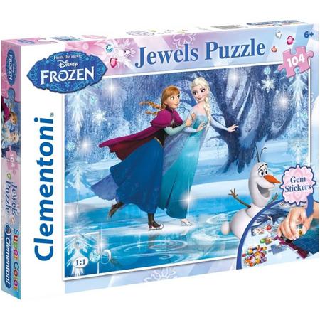 Puzzel 104 stukjes Jewels Disney Frozen