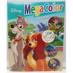 Disney Pixar Megacolor kleur boek met stickers Lady en Vagebond
