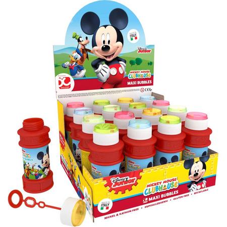 10x Mickey Mouse bellenblaas flesjes met spelletje 175 ml voor kinderen - Uitdeelspeelgoed - Grabbelton speelgoed