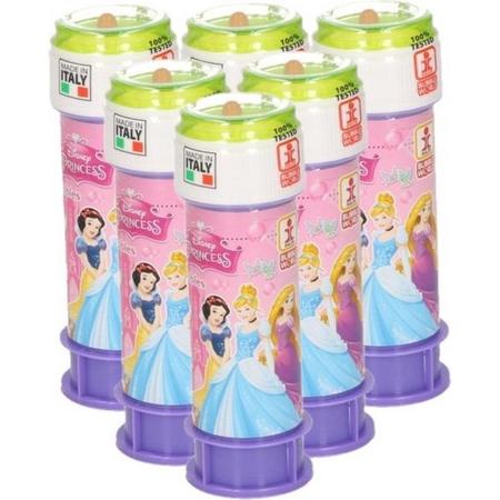 18x Bellenblaas Disney Princess 60 ml speelgoed voor kinderen - Uitdeelspeelgoed/weggevertjes