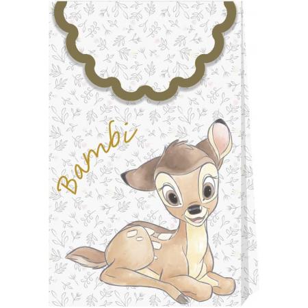 6 premium kartonnen Bambi™ cadeauzakjes - Feestdecoratievoorwerp