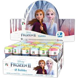 6x Frozen 2 bellenblaas flesjes met spelletje 60 ml voor kinderen - Uitdeelspeelgoed - Grabbelton speelgoed
