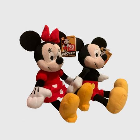 Aanbieding! Mickey Mouse en Minnie Mouse knuffelset 30cm 90th anniversary - exclusief model alleen bij Bol.com - origineel - speelgoed voor kinderen - kerstkado